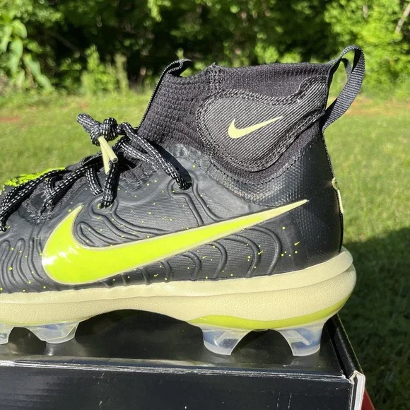 Nike Alpha Huarache NXT MCS All Star Black/Lime/Volt Baseball‎ Cleats Size 10.5